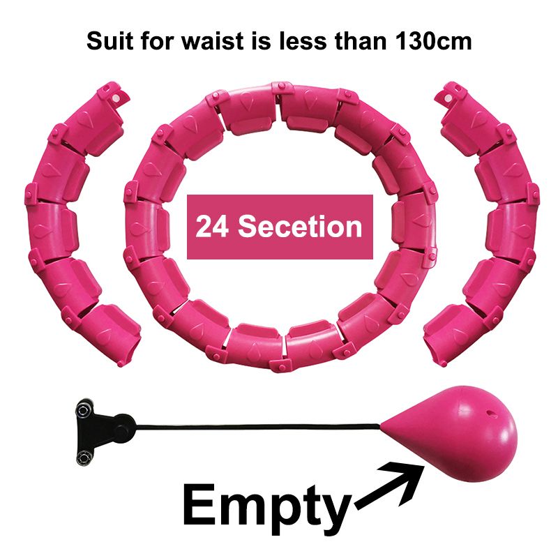 Adjustable Sport Hoops Waist Circle Fitness Smart Hoola Hoop Weight Loss Massage-Pink
