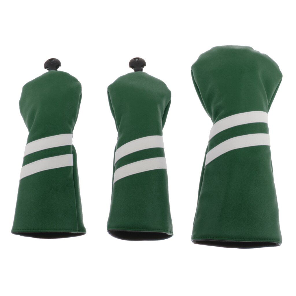 3pcs Golf Headcover No. 13 5 Driver Wood Head Cover With 1