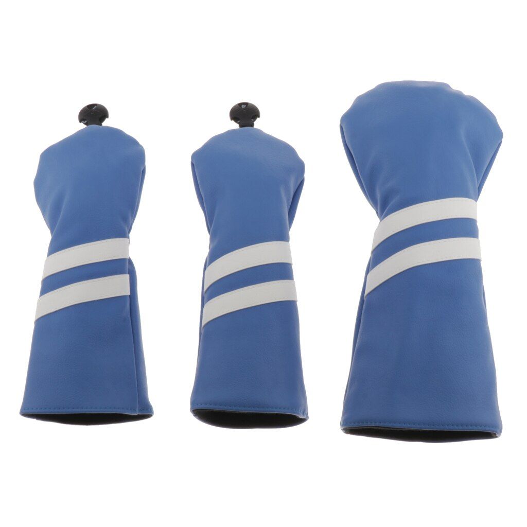 3pcs Golf Headcover No. 13 5 Driver Wood Head Cover With 1