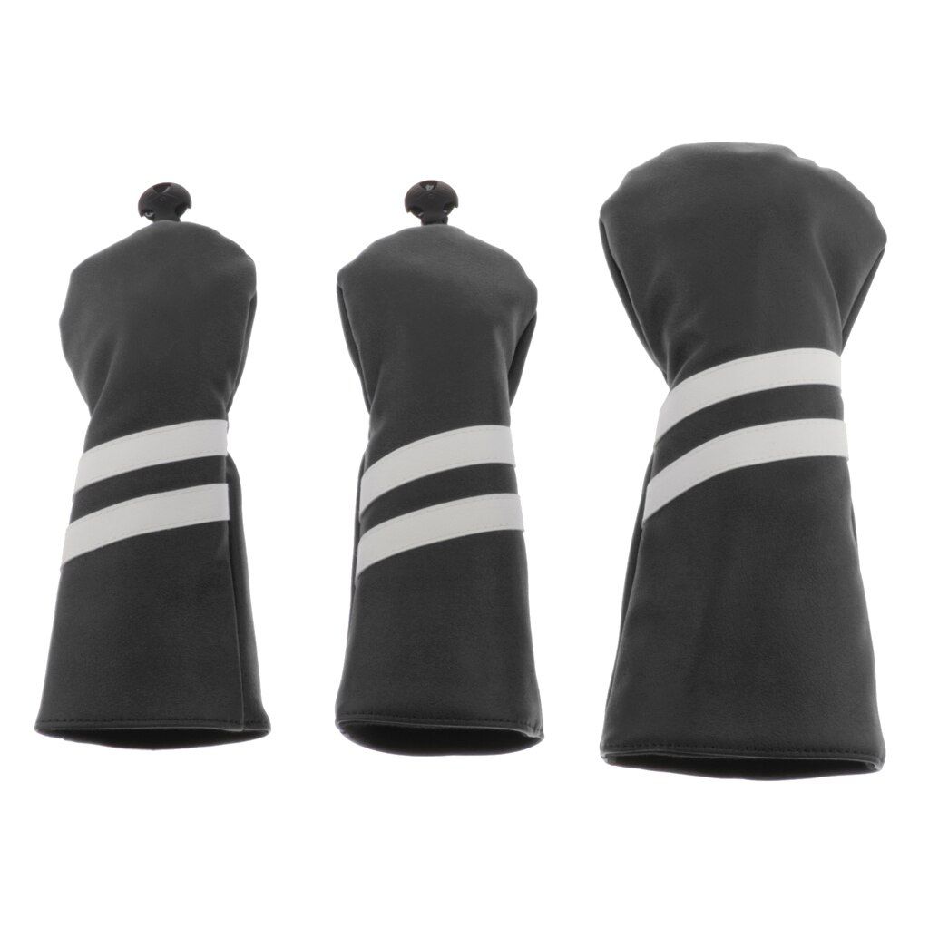 3pcs Golf Headcover No. 13 5 Driver Wood Head Cover With 1
