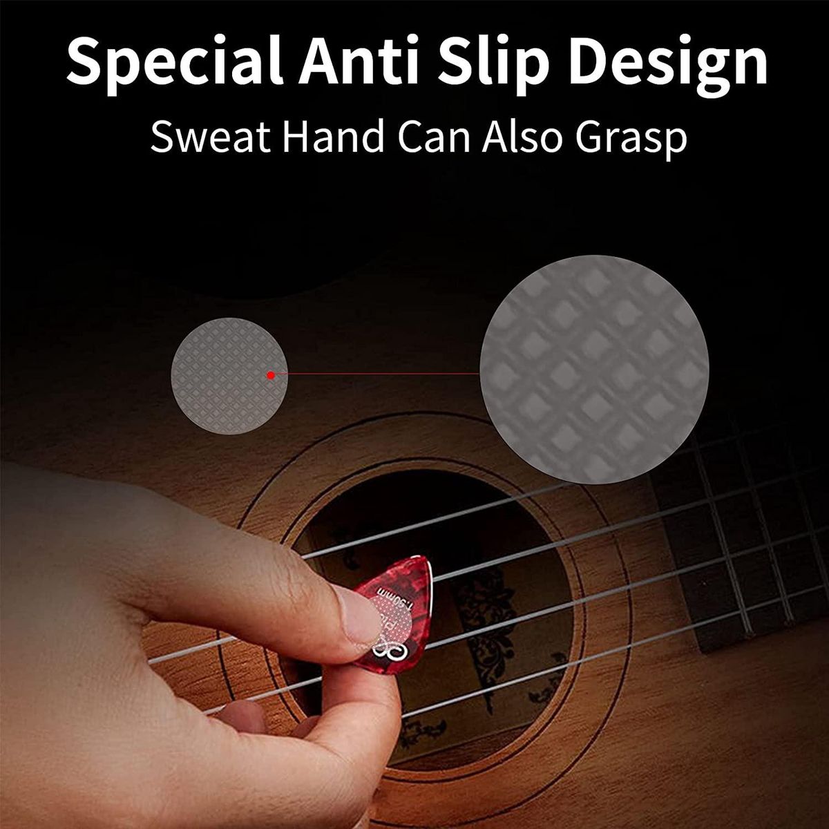 10Pcs Guitar Pick Grips with 10 Picks Help You Hold Guitar