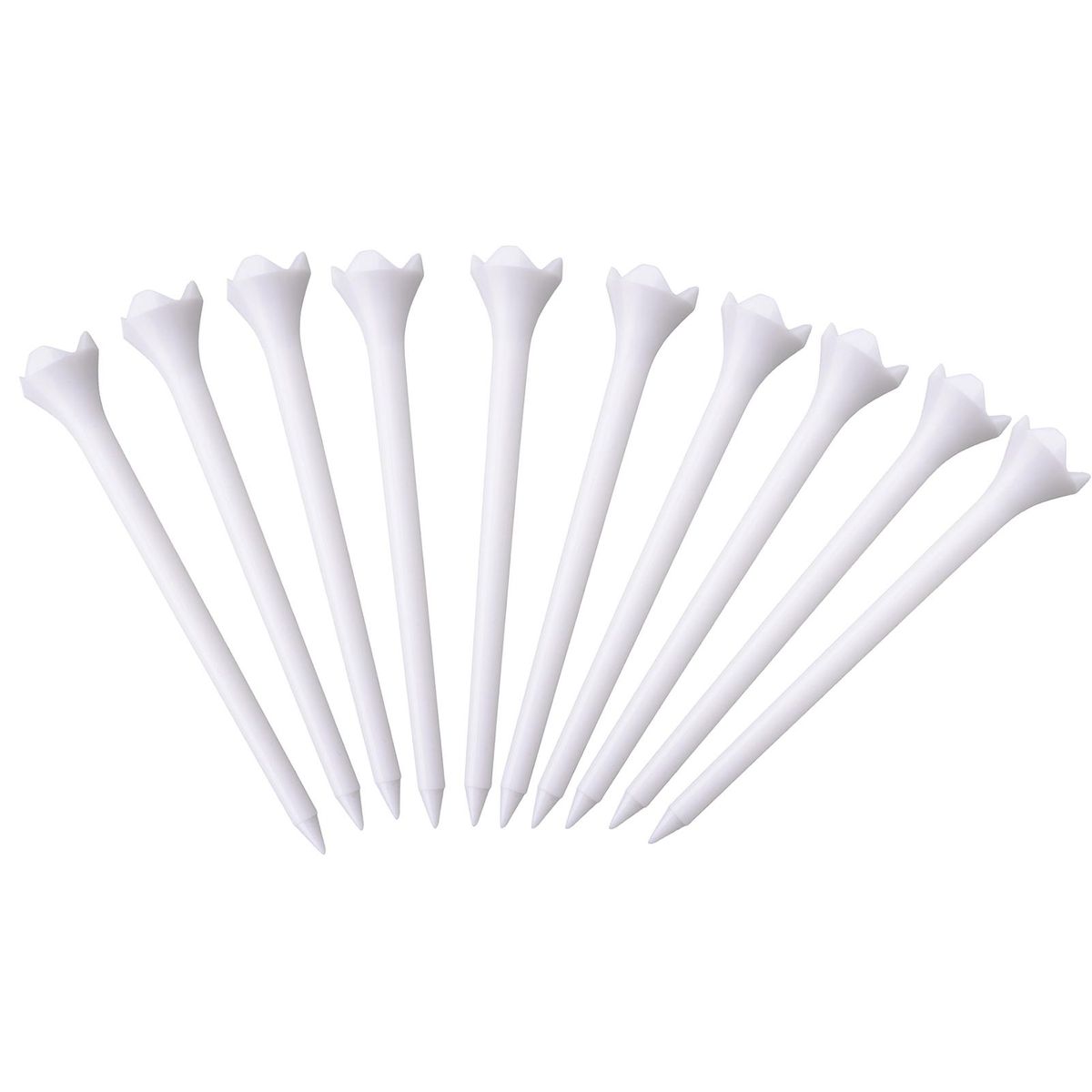 Golf Practice Aid 10pcs Durable Plastic Golf Tees Stable Frictionless