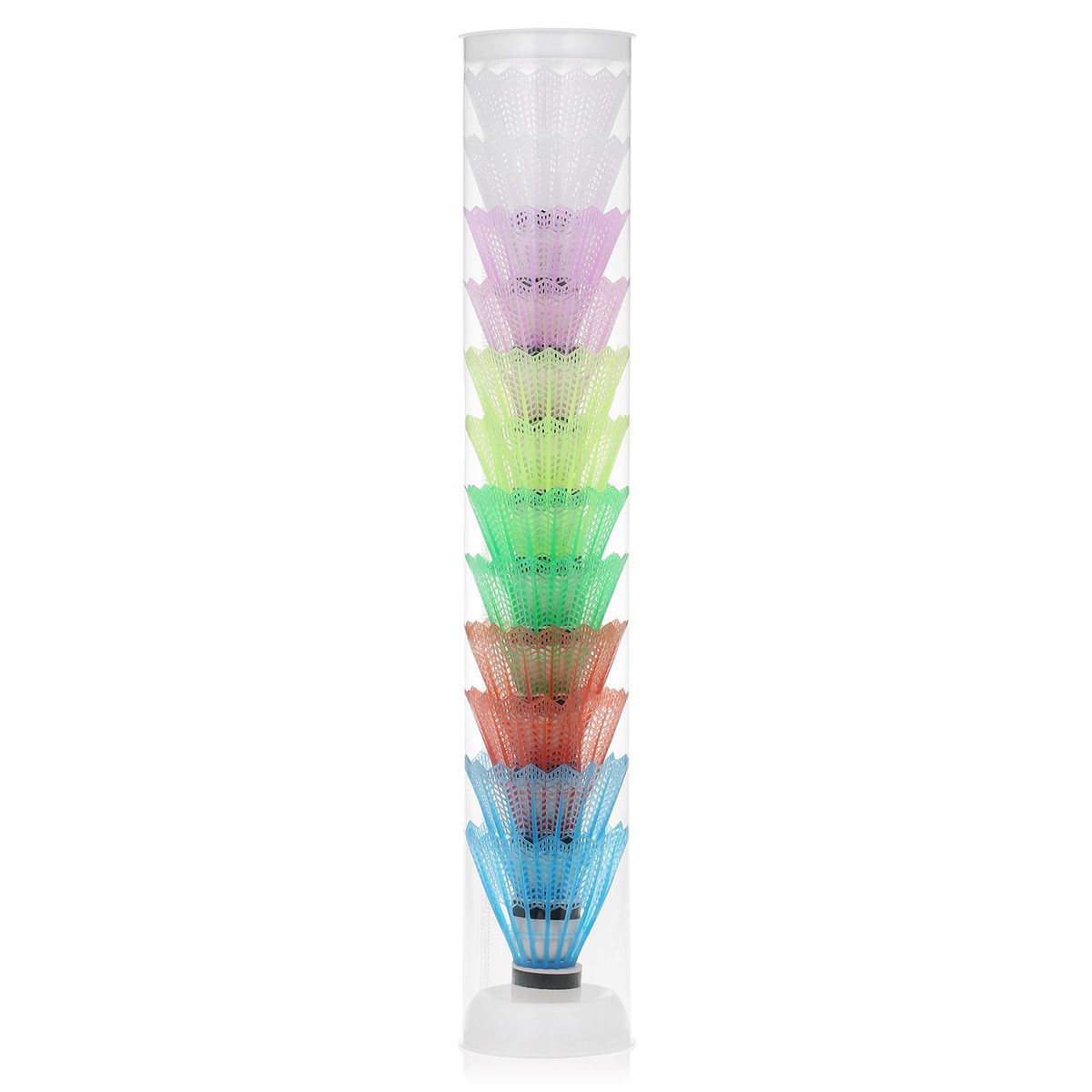 12pcs Nylon Shuttlecocks Durable Plastic Badminton