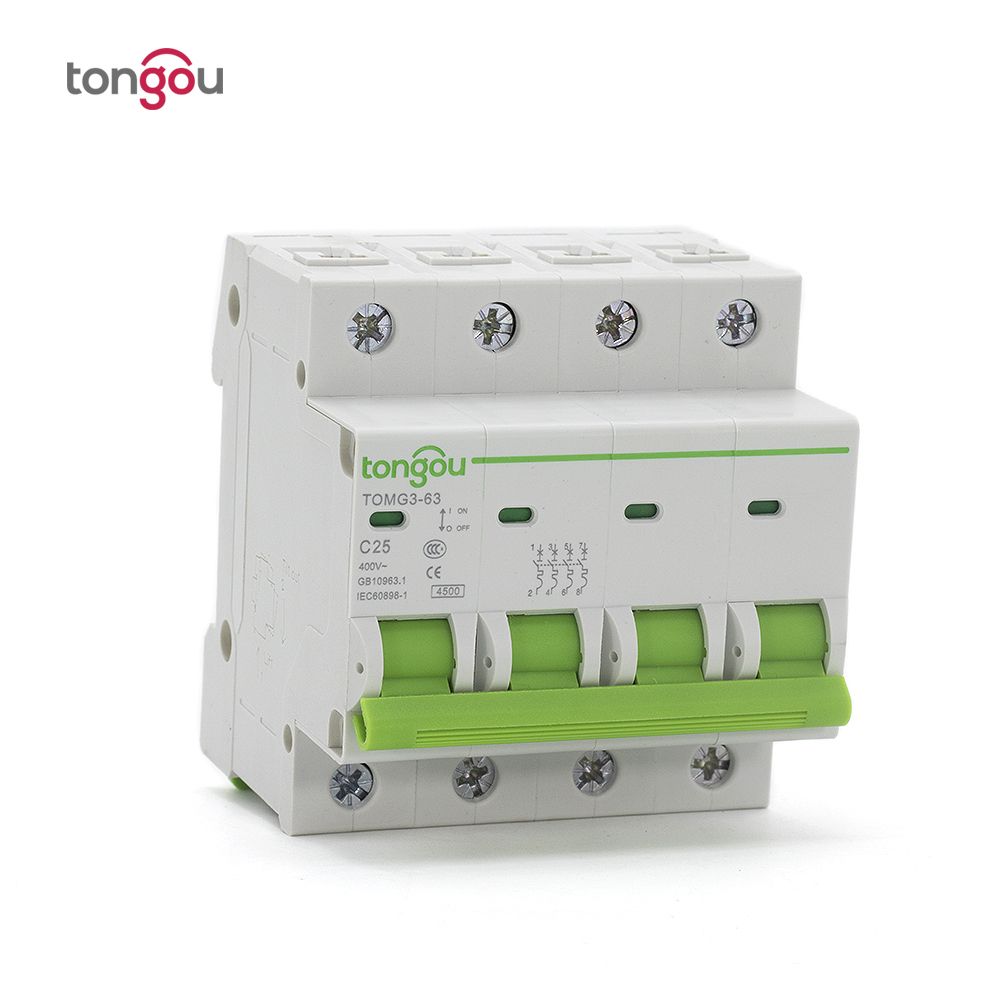 4 Circuit 110V Pole Miniature Breaker 4.5KA AC Type 25A MCB