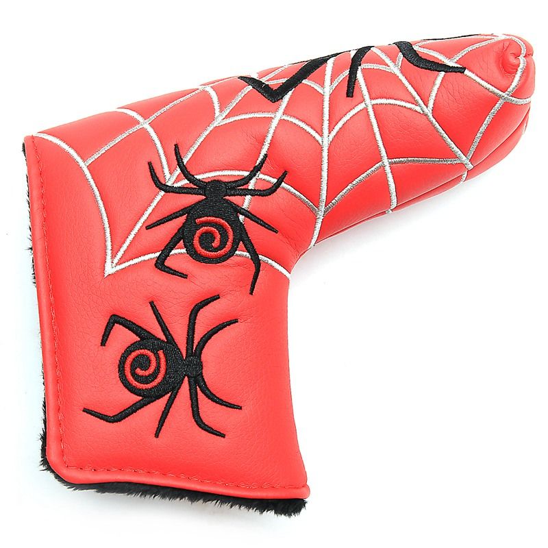 Spider With Silver Web Golf Putter Cover Headcover For Ping