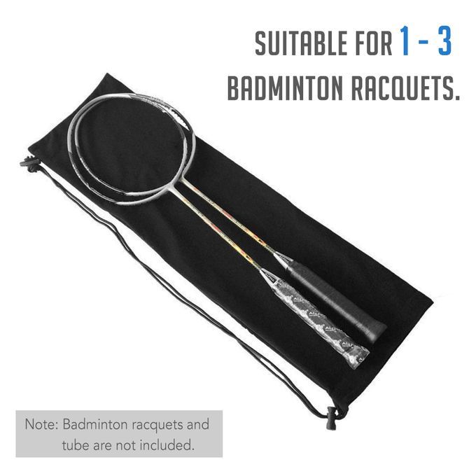 Badminton Racquet Cover Bag Soft Fleece Storage Bag Case