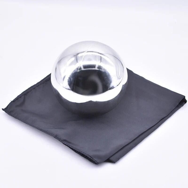 Zombie Ball With Foulard,Medium (Silver color ,Diamter 12cm) Floating Magic Tricks Illusion Stage Magia Gimmick Props Magician