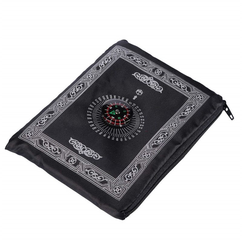 60*100cm Praying Rug Travel Muslim Prayer Mat With Compass