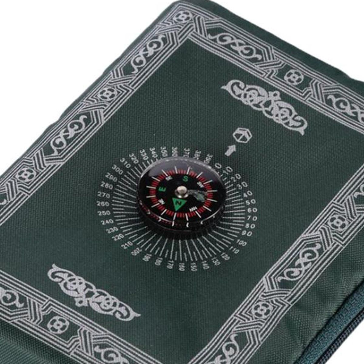 Portable Prayer Mat Rug - Turkish Pocket Praying Rug Thick Dark Green