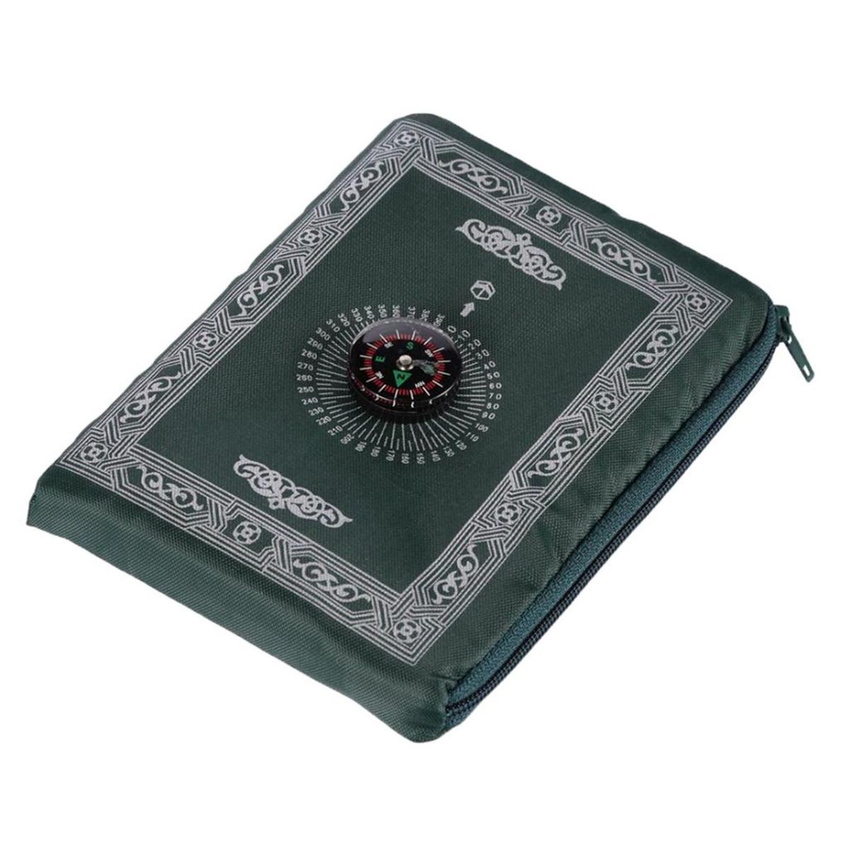 Portable Prayer Mat Rug - Turkish Pocket Praying Rug Thick Dark Green
