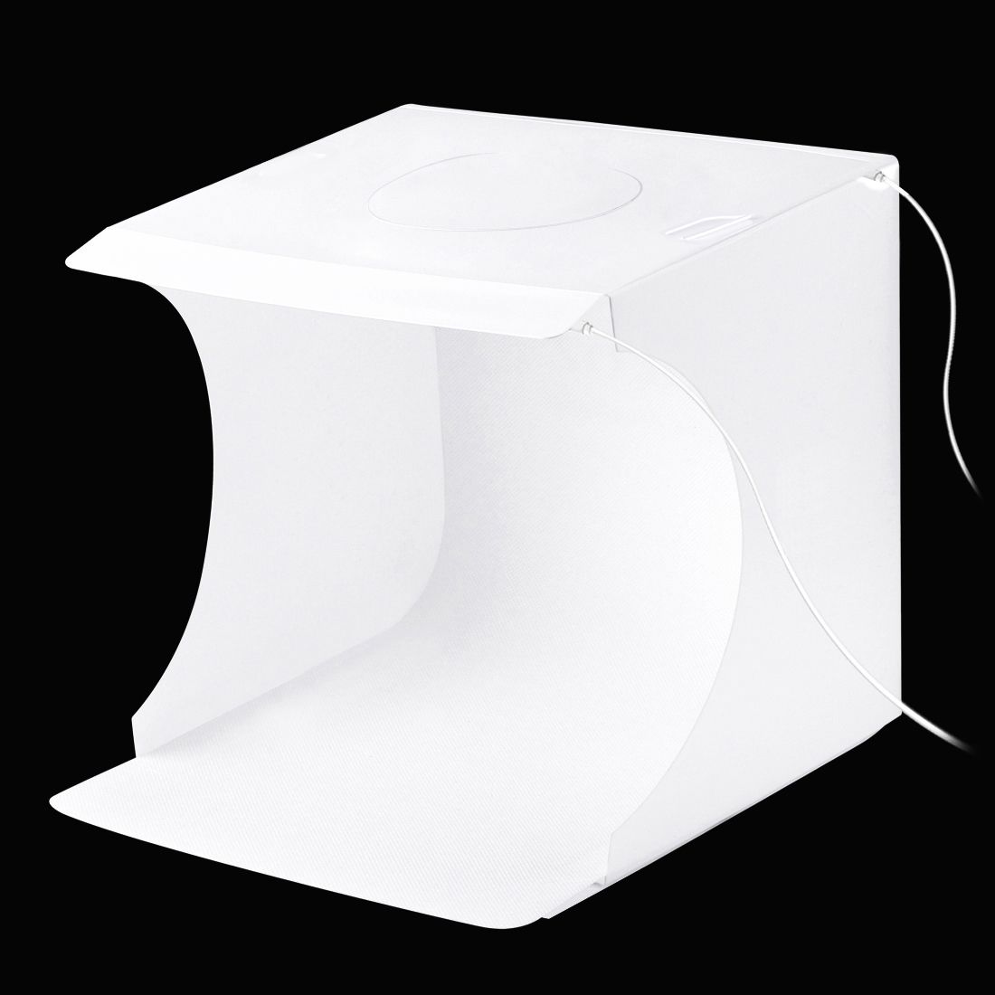 PULUZ 20cm Include 2 LED Panels Folding Portable 1100LM Light Photo Lighting Studio Shooting Tent Box Kit With 6 Colors Backdrops (Black, White, Orange, Red, Green, Blue), Unfold Size: 24cm X 23cm X 22cm