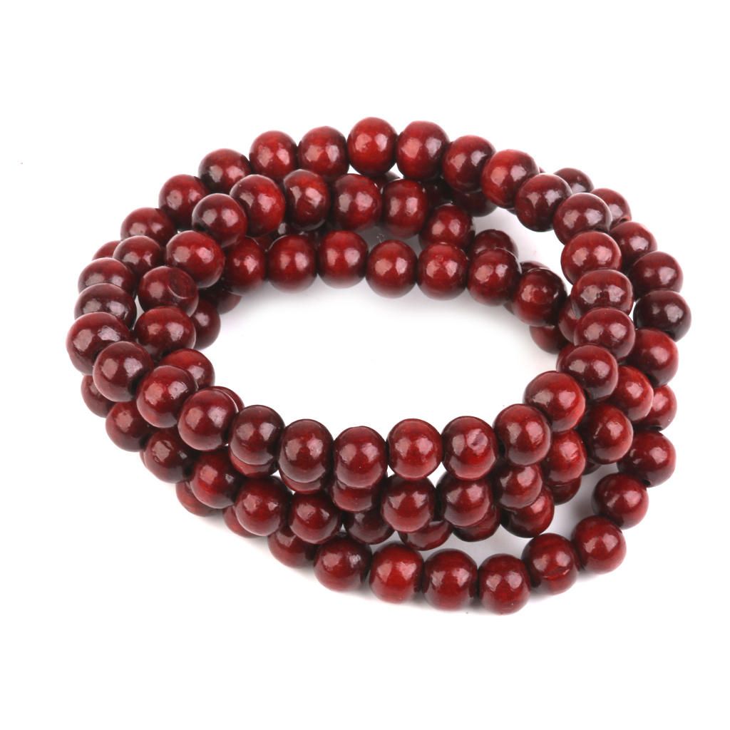 Wood 108 PRAYER Beads Buddha Mala Bracelet Tibetan Buddist