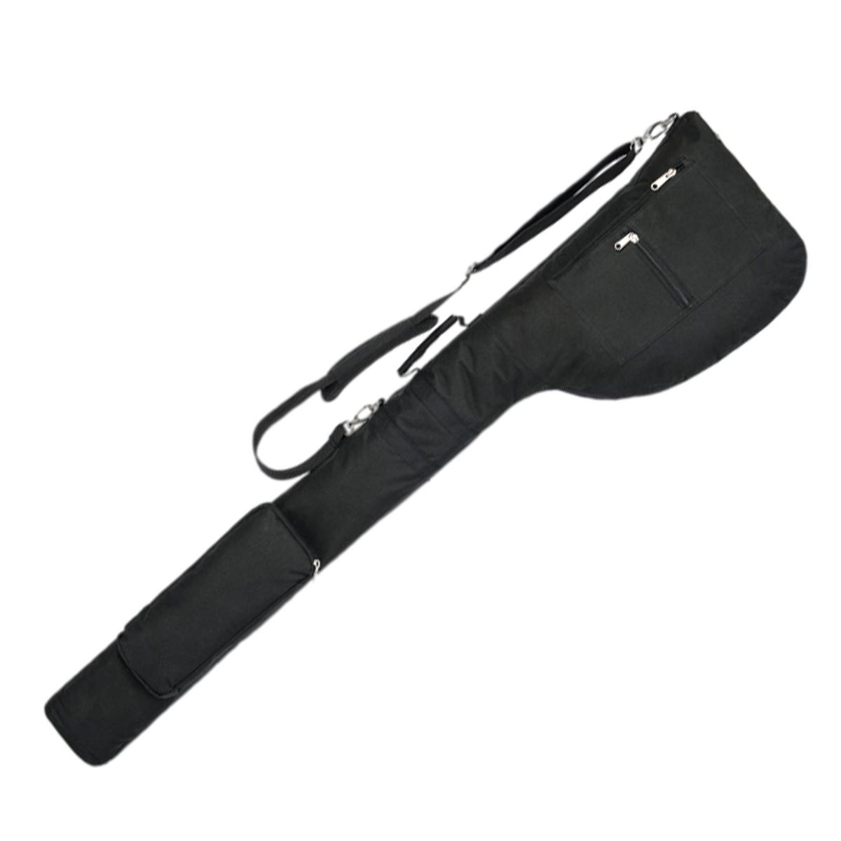 Golf  Bag Clubs Case Zippered Travel Case Black