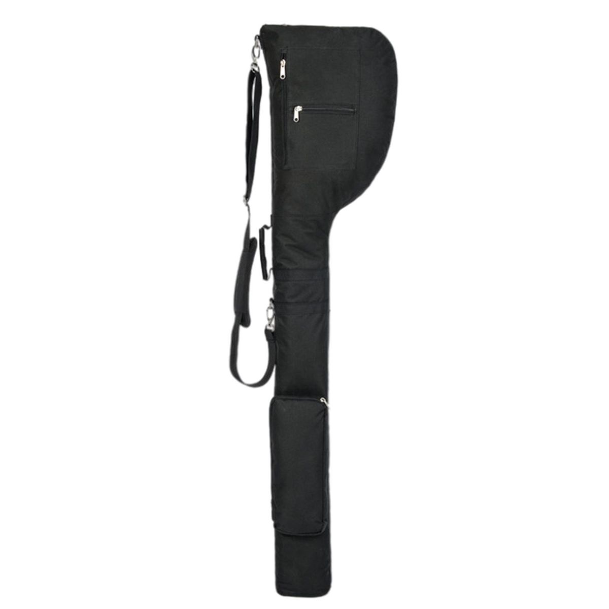 Golf  Bag Clubs Case Zippered Travel Case Black