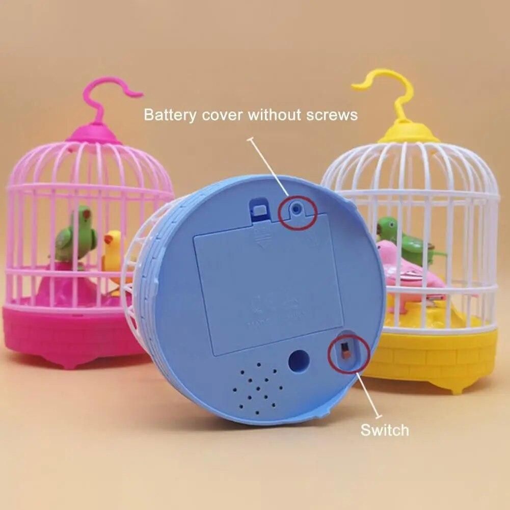 Fashionable Hand-eye Coordination Ability Birds Cage Toy Simulation Bird Cage Home Decoration  Interactive