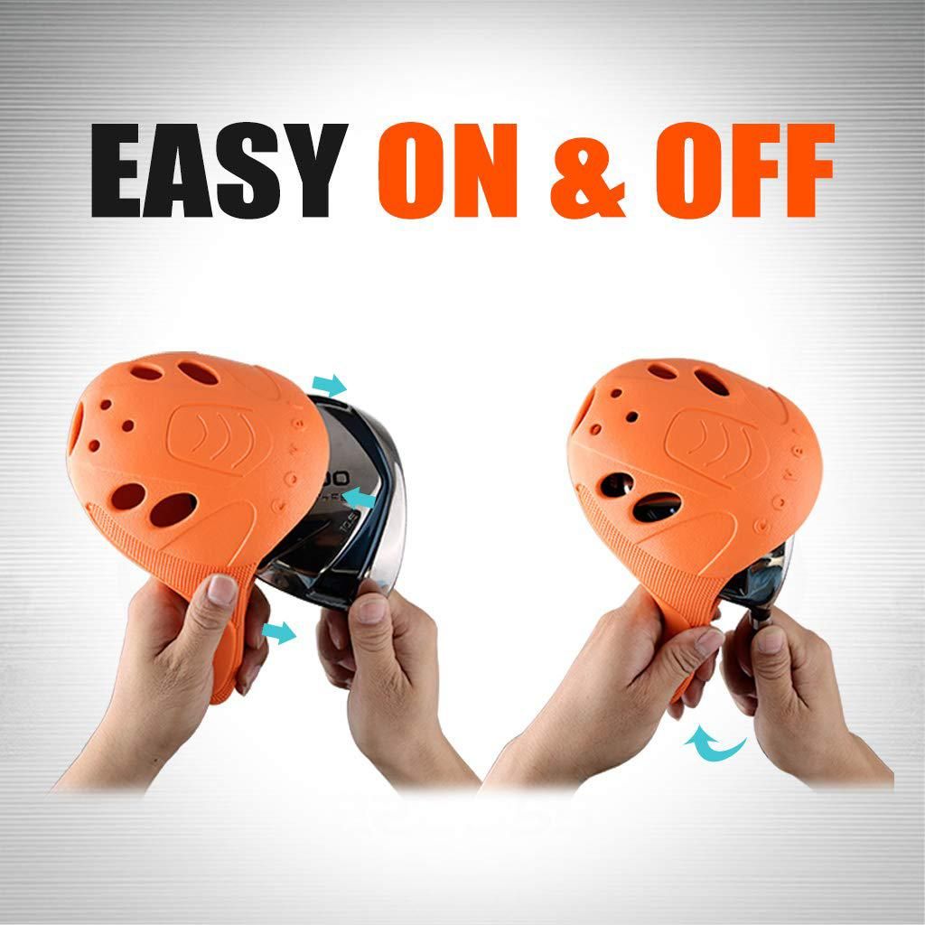 Golf Head Cover Set for Drivers Fairway Woods Hybrid Golf