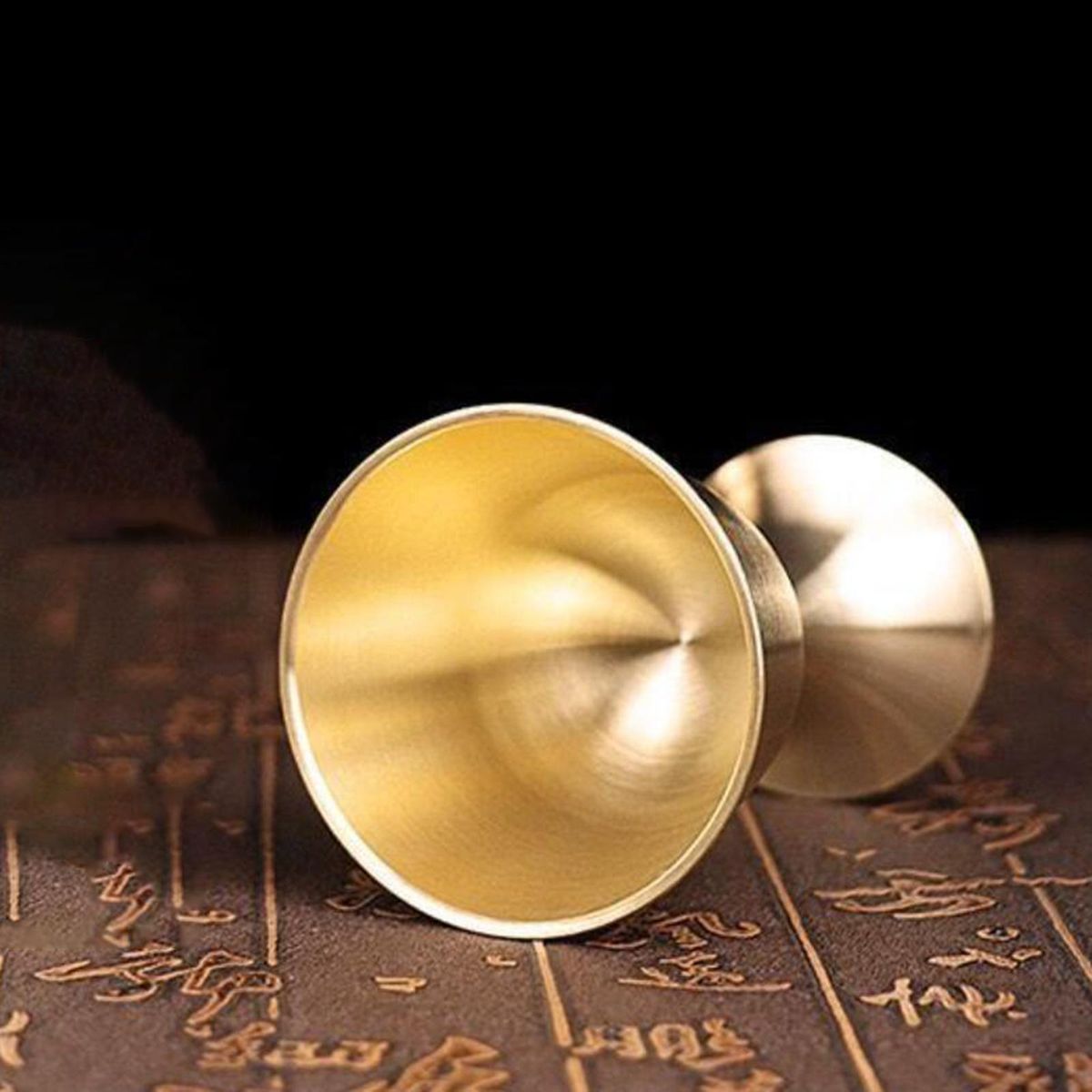 Brass Wine Goblet Liqueur Glasses Cup For Buddha House Parties , M