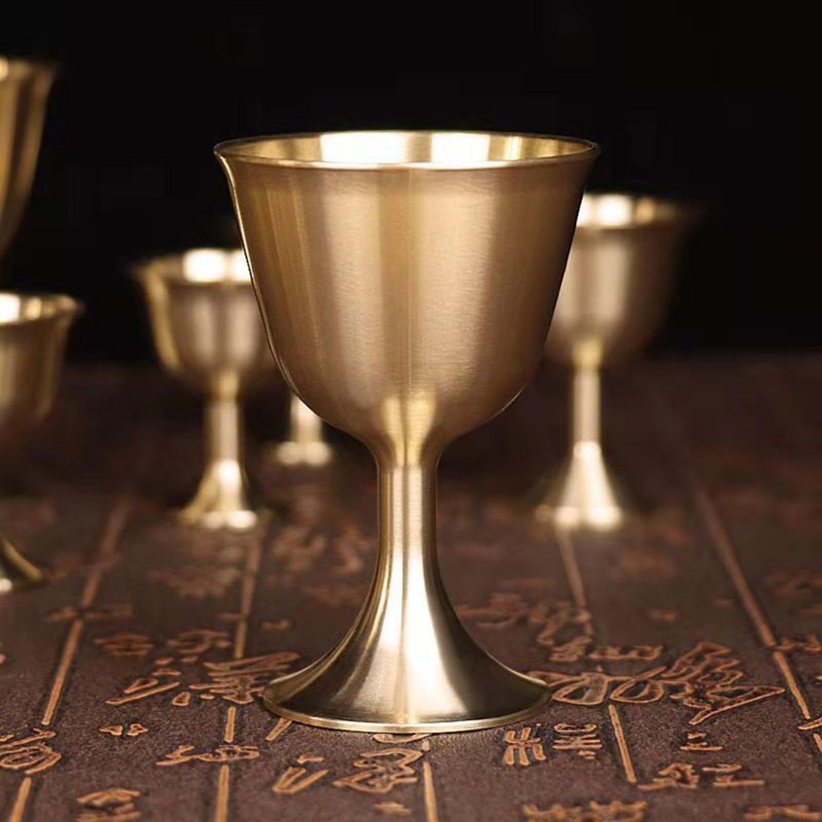 Pure Copper Wine Goblet King Royal Wine Cup Beverage Tumbler Coffee M