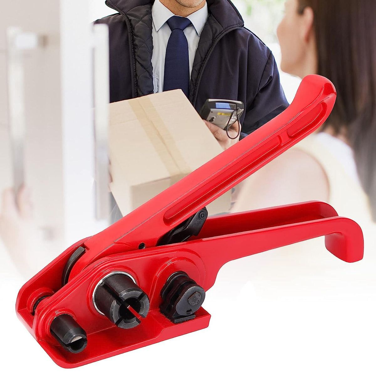 Tensioner & Cutter Heavy Duty for Polypropylene and Polyester Straps Size: 3/8