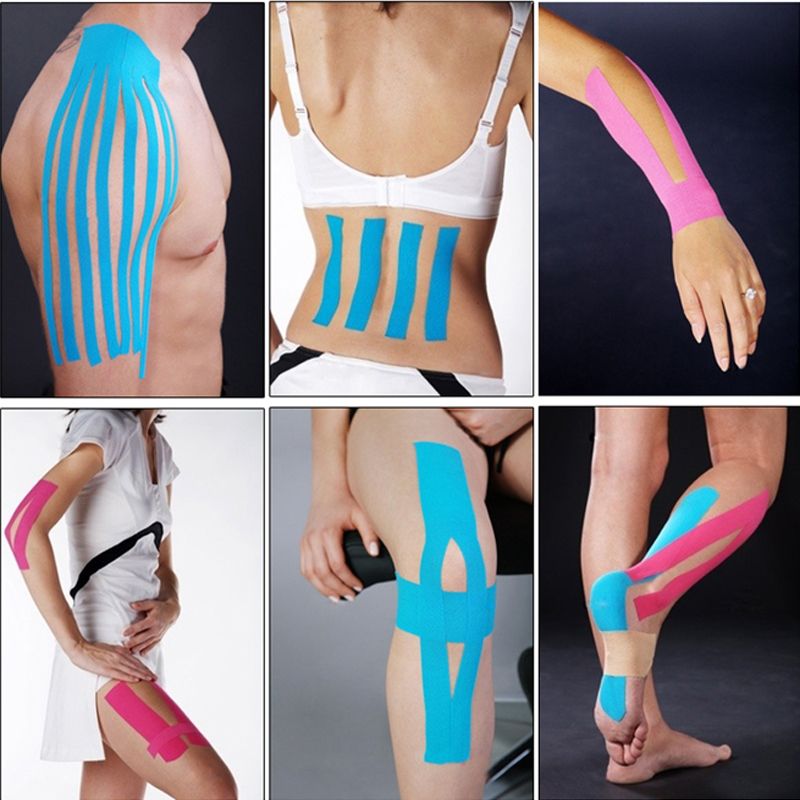 Waterproof Kinesiology Tape Sports Muscles Care Therapeutic Bandage, Size: 5m(L) X 5cm(W)(White)