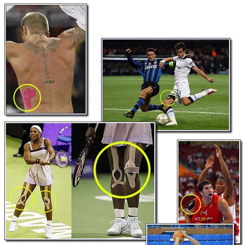 Waterproof Kinesiology Tape Sports Muscles Care Therapeutic Bandage, Size: 5m(L) X 5cm(W)(White)