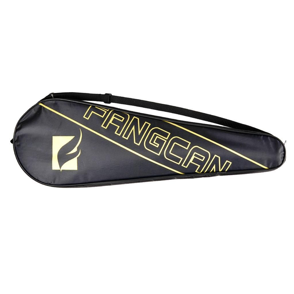 Shoulder Bag For Tennis Racket In Waterproof Fabric With Yellow