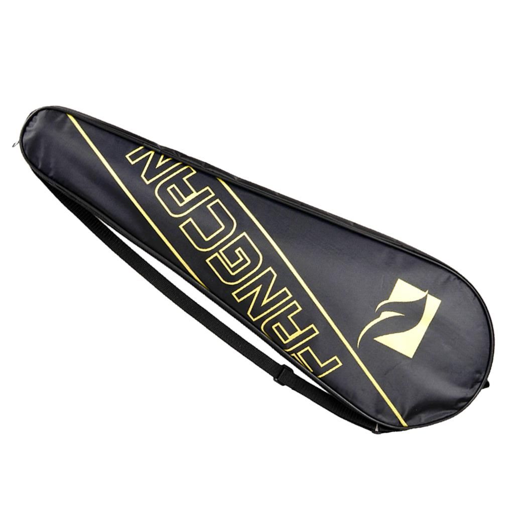 Shoulder Bag For Tennis Racket In Waterproof Fabric With Yellow