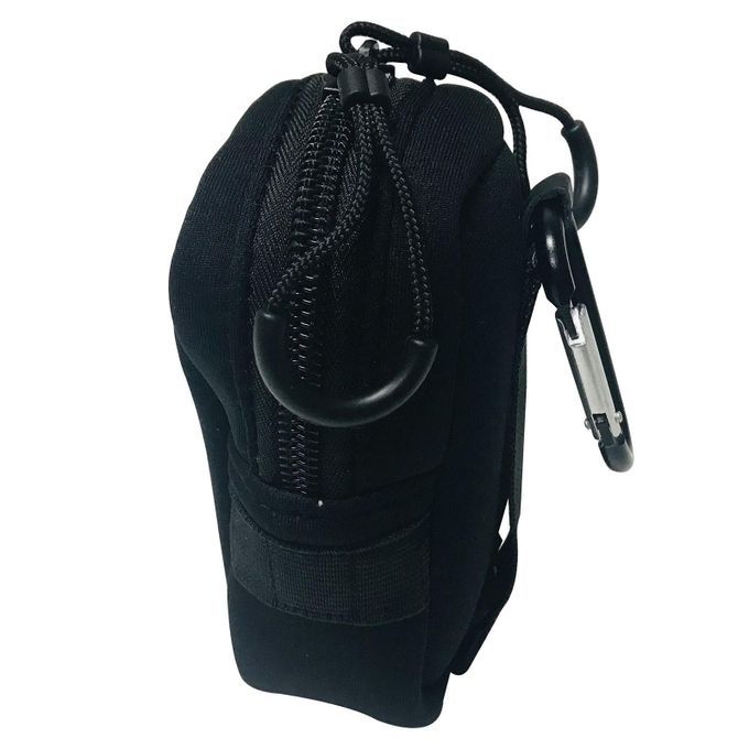 Neoprene Golf Range Finder Bag Pouch Case Holder With Carabiner Black
