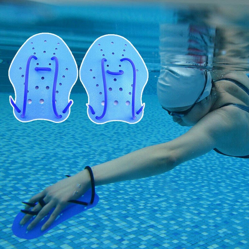 Hot 2pcs Outdoorsport Swimming Stroke Short Palm Hand Water
