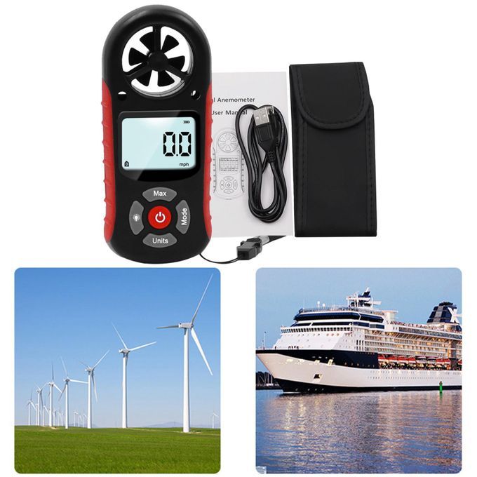 Handheld 8 In 1 Digital Anemometer For Measuring Wind Chill Index