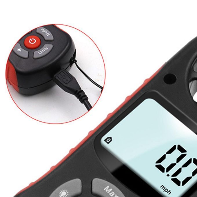 Handheld 8 In 1 Digital Anemometer For Measuring Wind Chill Index