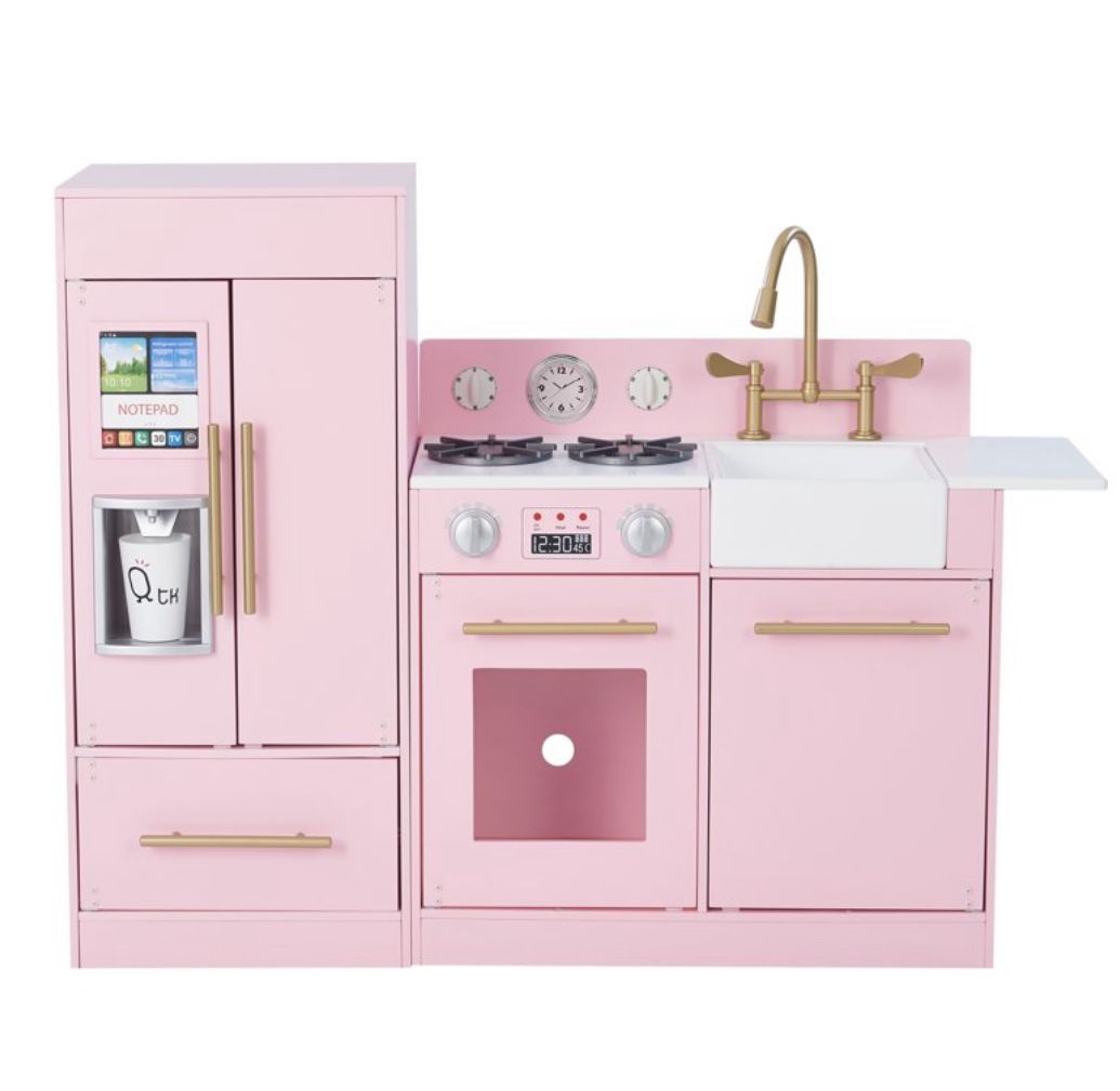 Teamson Kids - Little Chef Chelsea Modern Play Kitchen, Pink