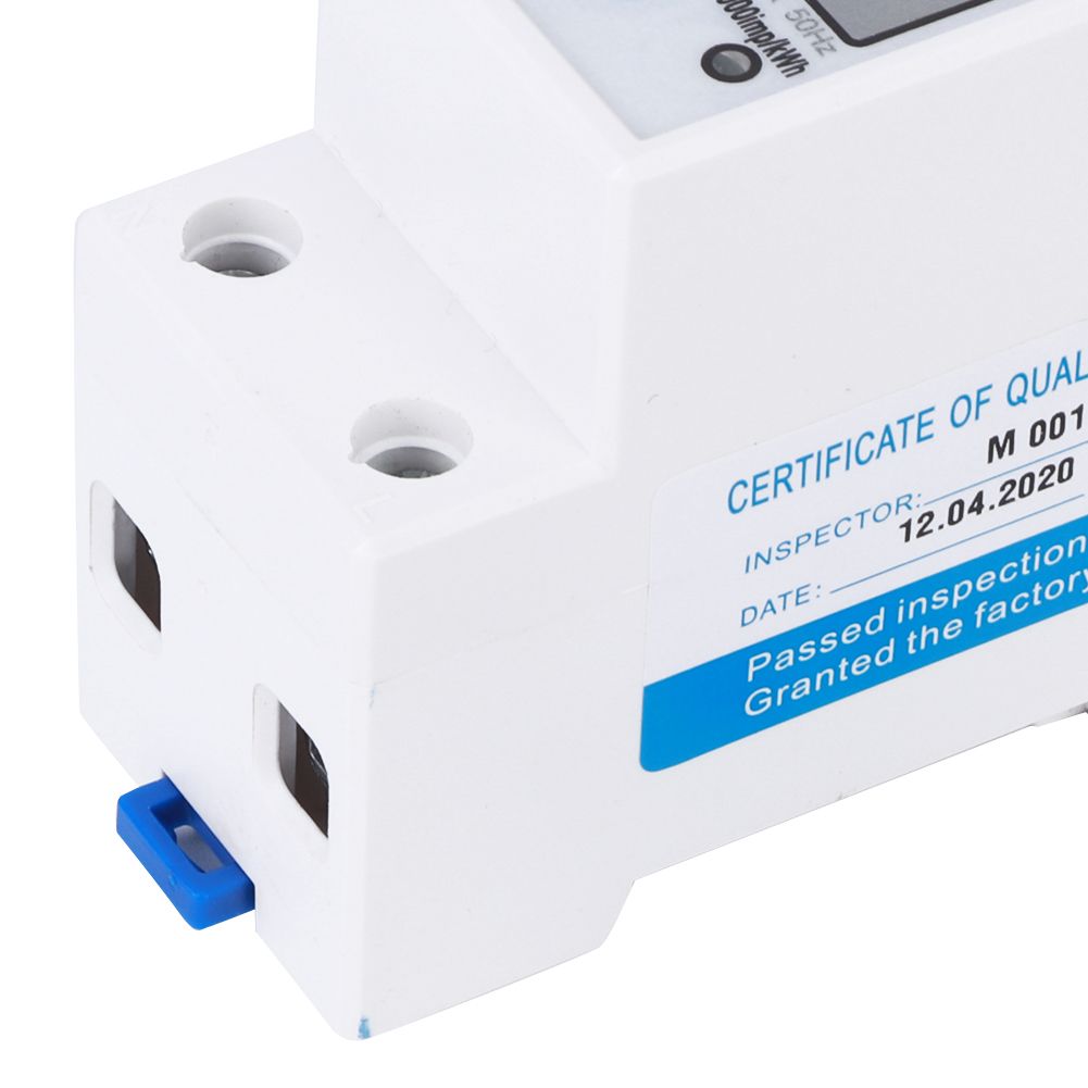 Single Phase Meter Accuracy Large Screen DDS1891 Meter Multifunction Middle On Reset DDS1891 2P Rail Energy Meter