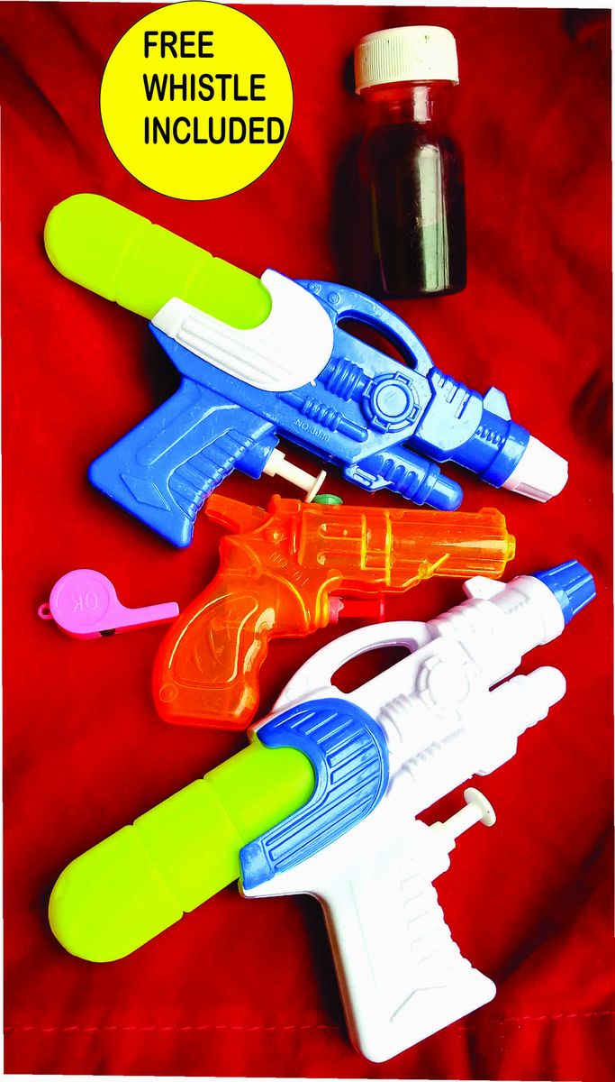 3 Pack Water Squirt Gun With Color