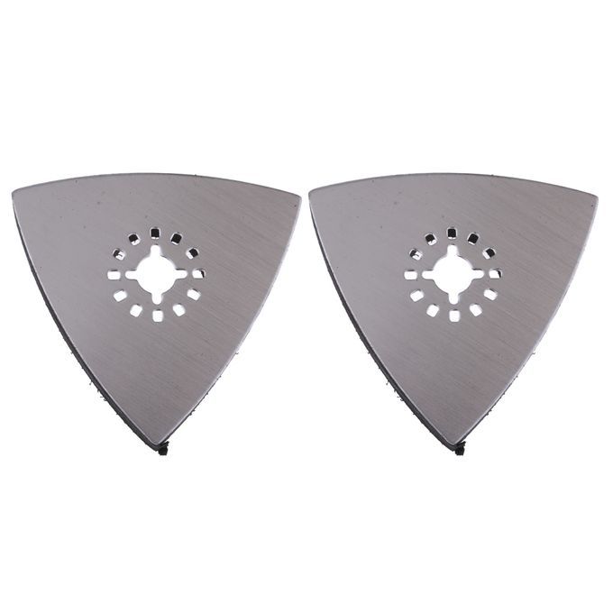 2Pcs 80mm Triangular  Sanding Pad Oscillating Multi Tool