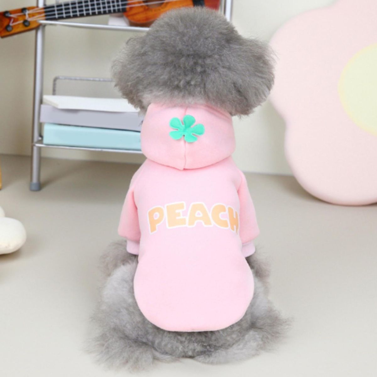 Pet Costume Fruit English Print Pet Vest Pink