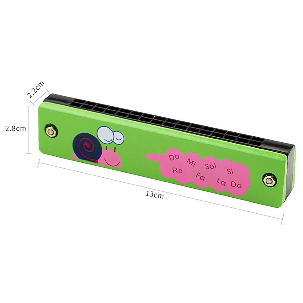 Wooden Harmonica For Children Toys Musical Instruments 16