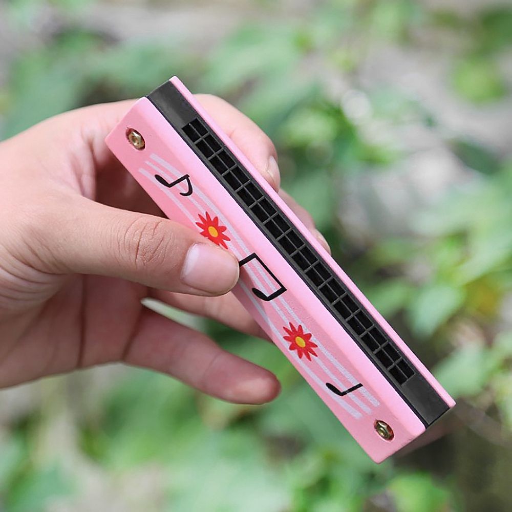 Wooden Harmonica For Children Toys Musical Instruments 16
