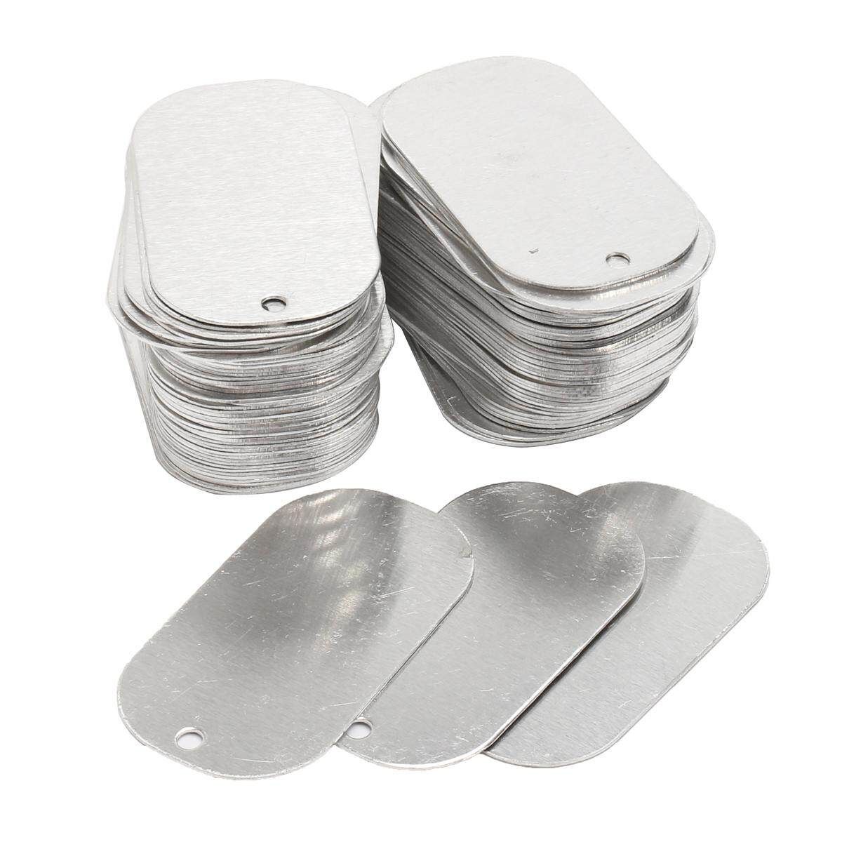 1000x Gloss Coat Process Sliver Aluminum Sublimation Dog Tag Blanks Thick 5mm