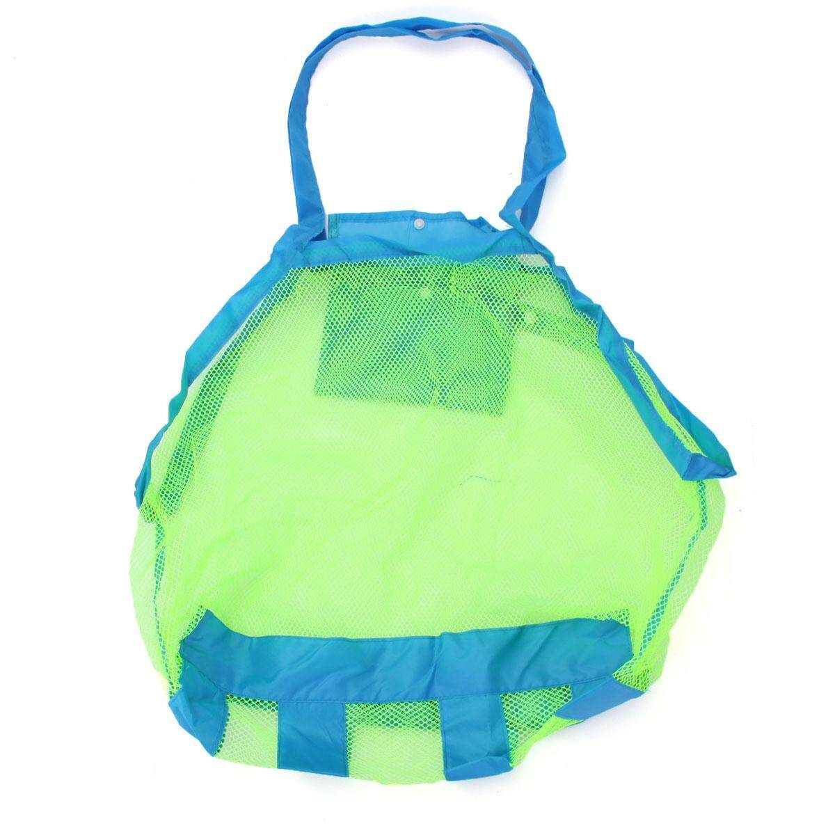 Large Foldable Mesh Sand Away Bath Bag Dredging Pouch Children's Beach Toys Bag