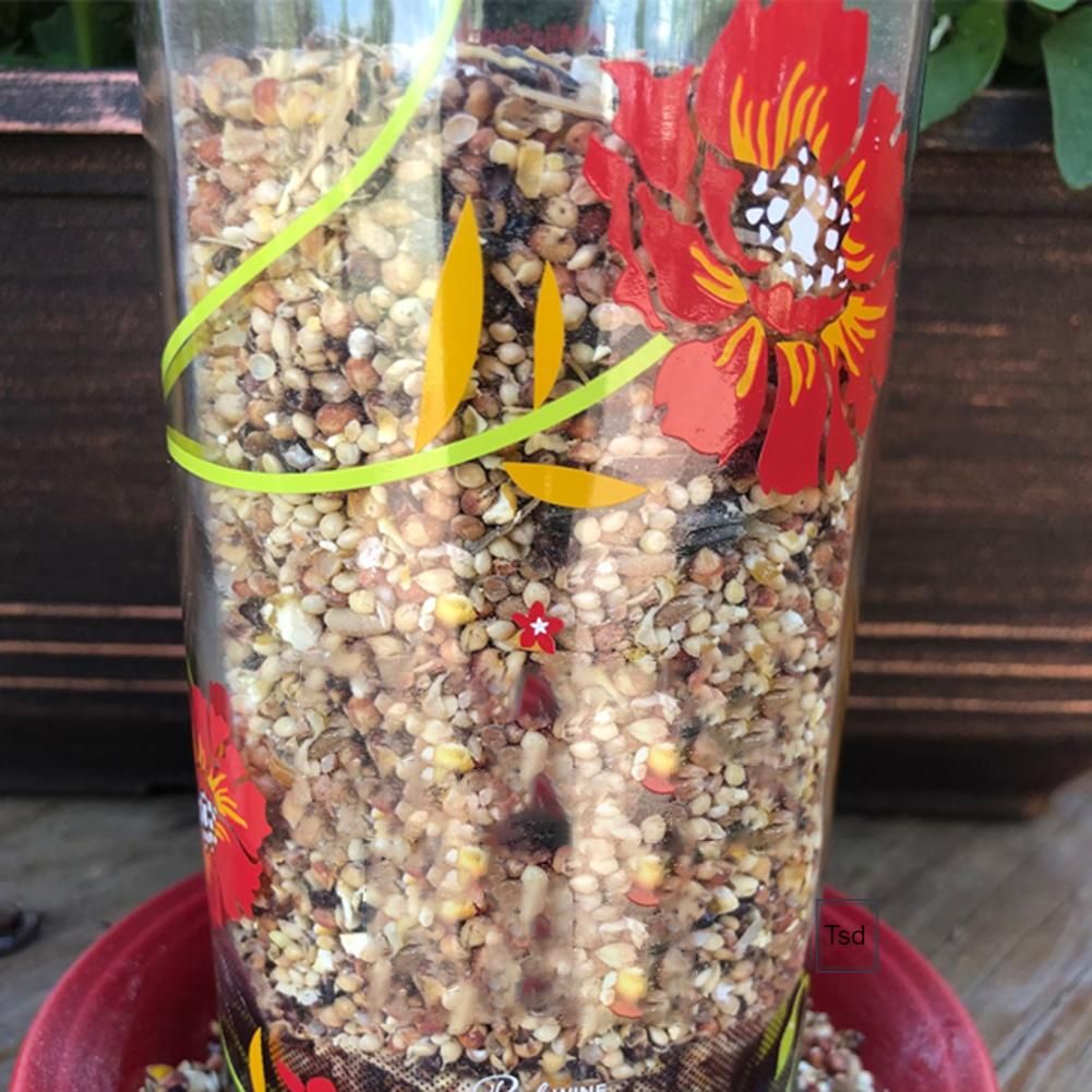 Garden Flower Birds Feeding Bottle Waterproof Birds Food