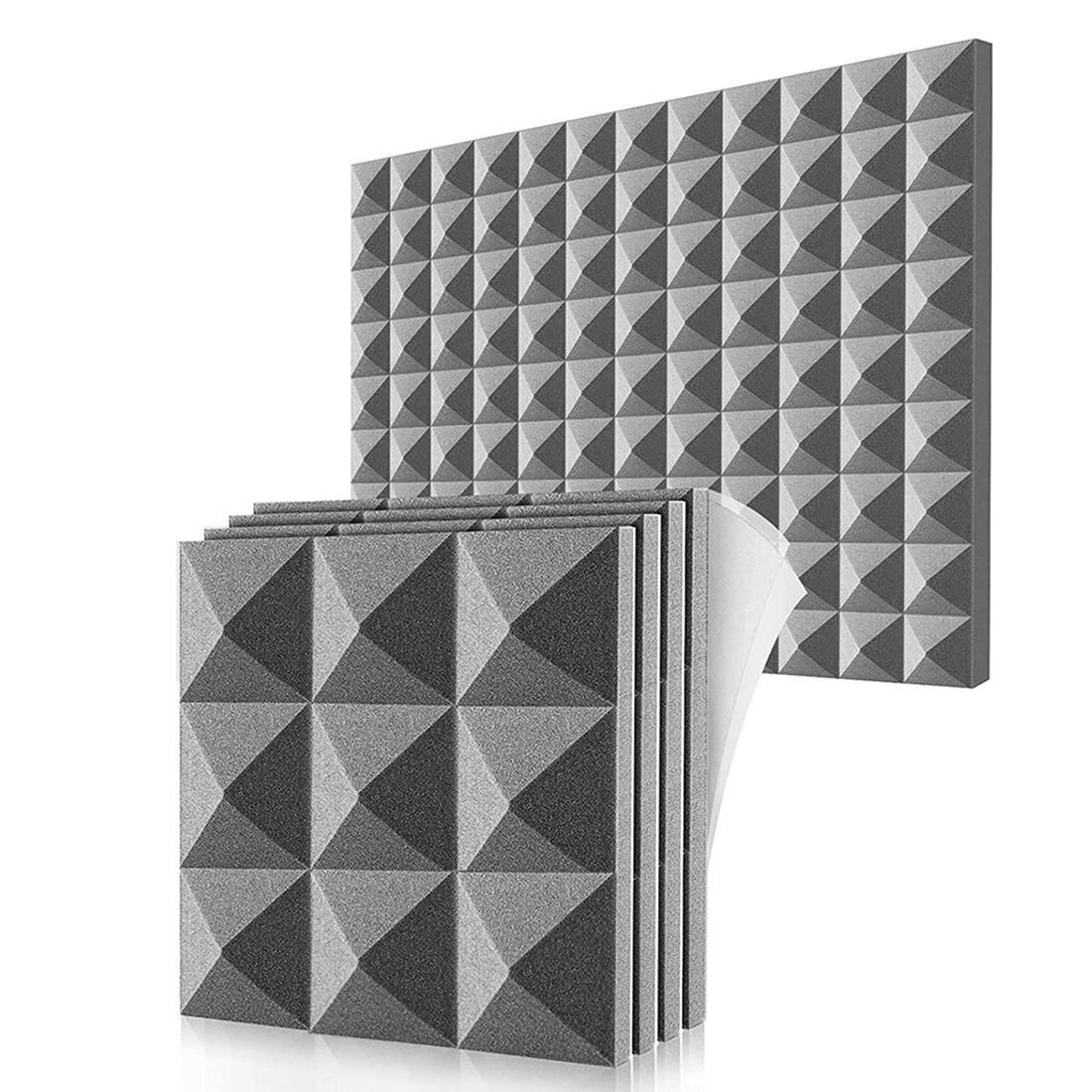 12 Pack Acoustic Foam Panels,-Adhesive Sound Proof Foam Pane