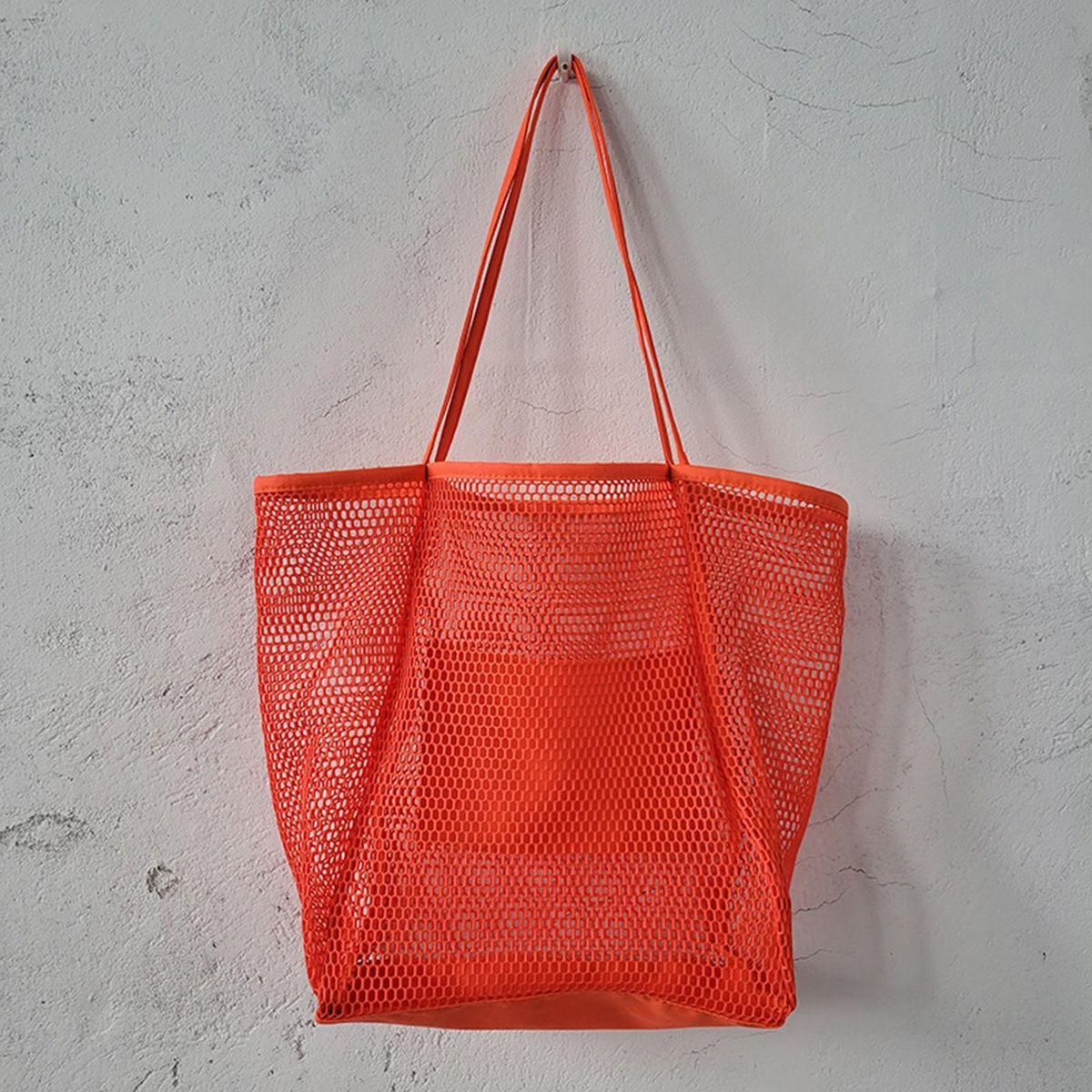 Women Tote Bag Travel Shopping Beach Pool Bag Dark Orange