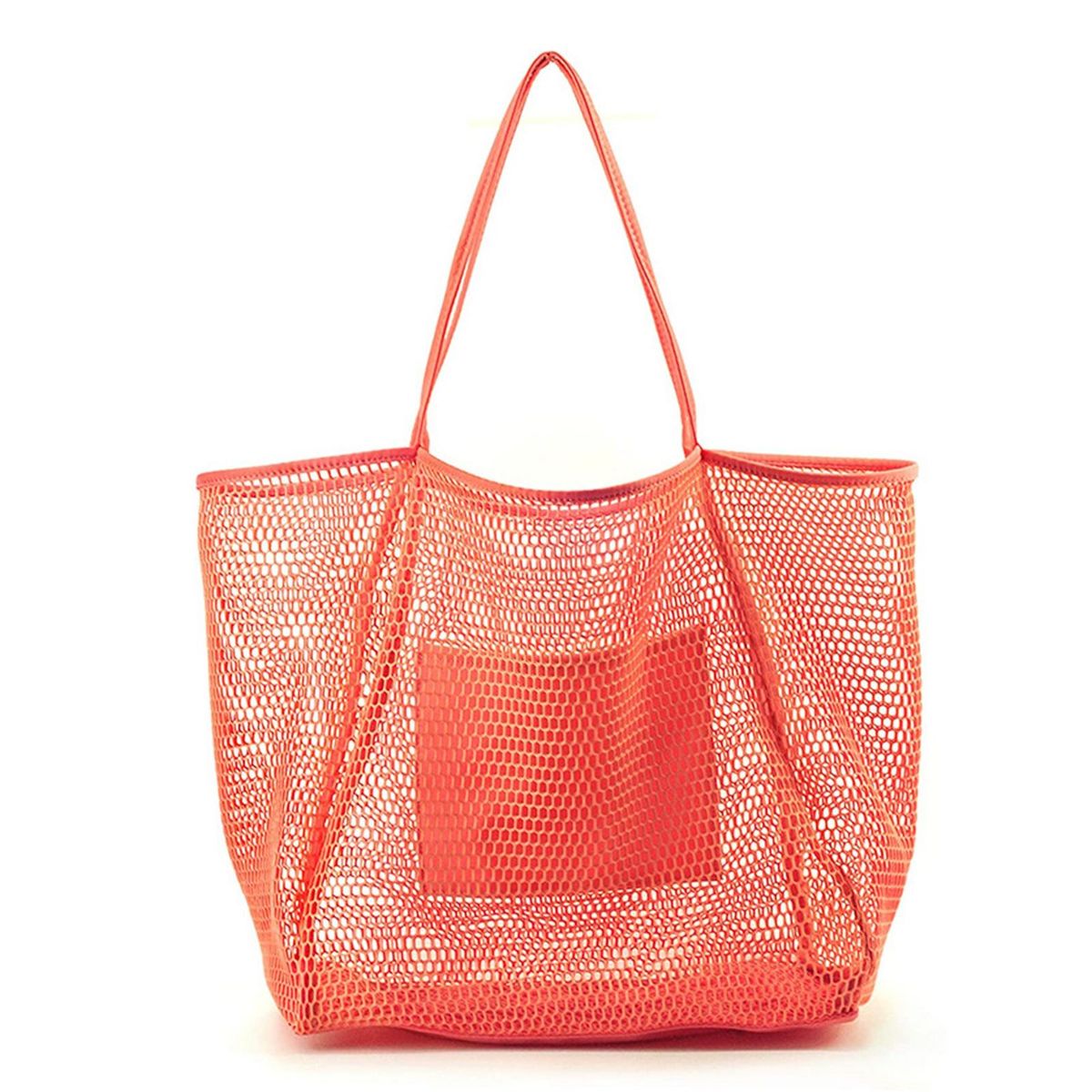Women Tote Bag Travel Shopping Beach Pool Bag Dark Orange