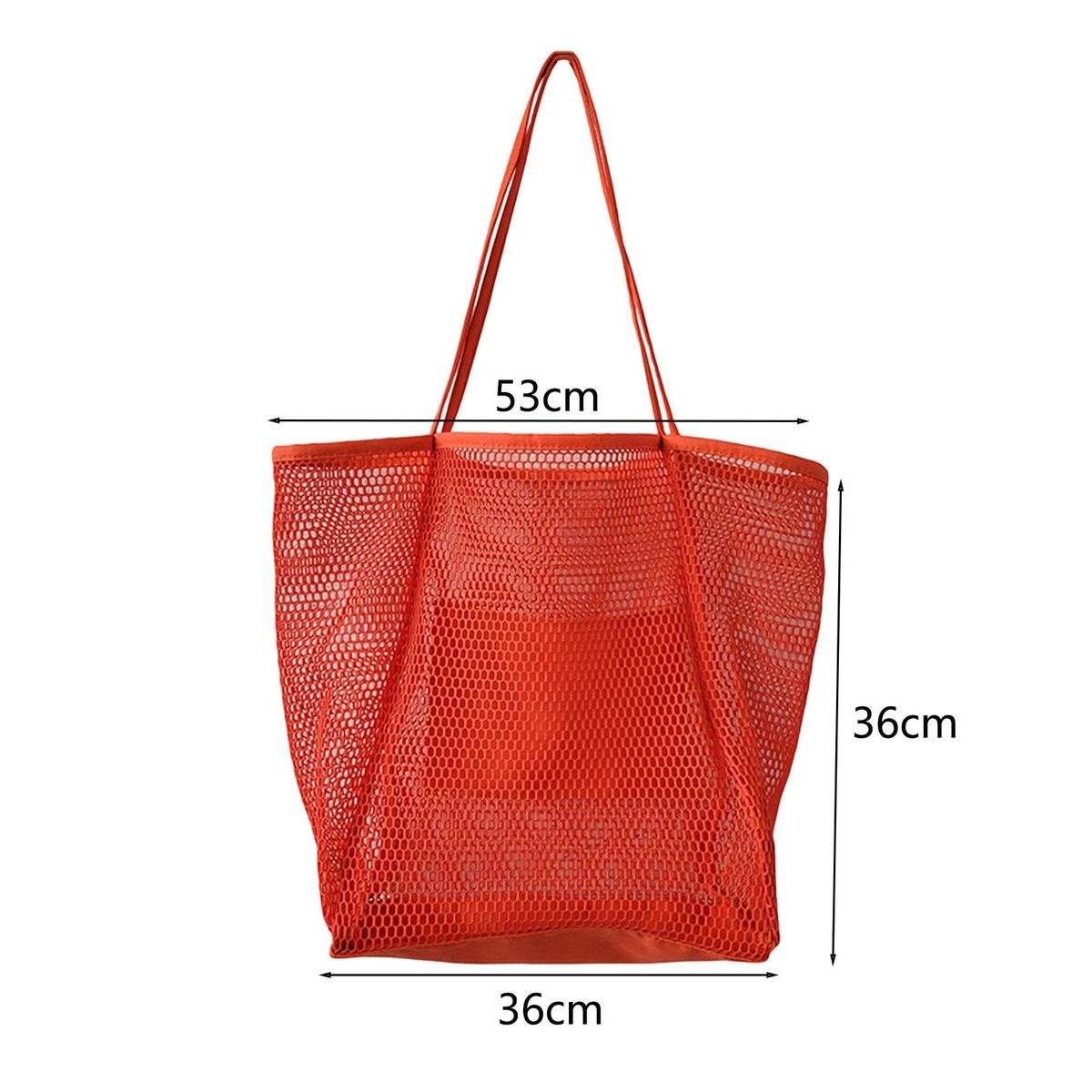 Women Tote Bag Travel Shopping Beach Pool Bag Dark Orange