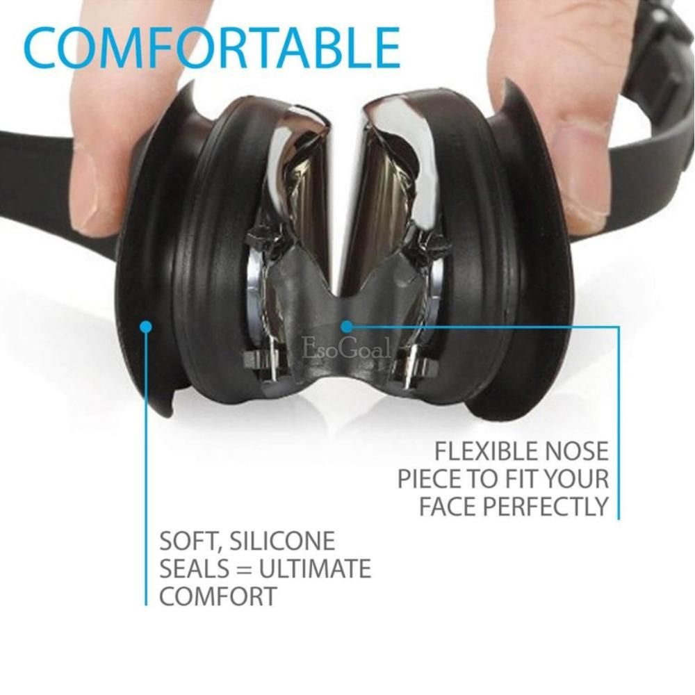 EsoGoal Swimming Goggl-es Anti Fog Waterproof Diving Glass