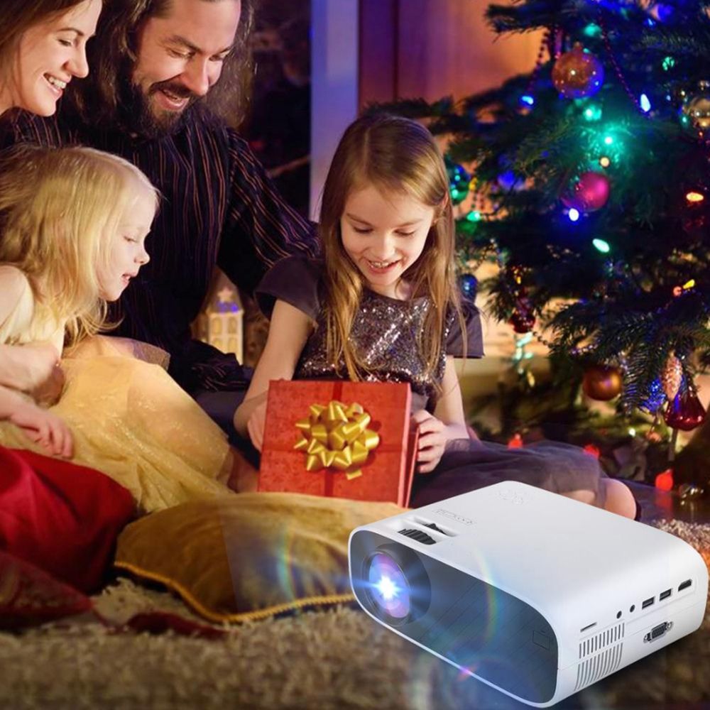 W90 LED Projector Support 1080P With Remote Control Multiple