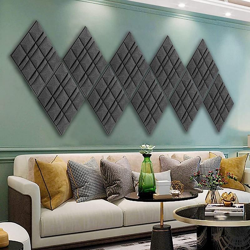 12 Pcs Acoustic Panels,Acoustic Foam Panels,Studio Wedge Til