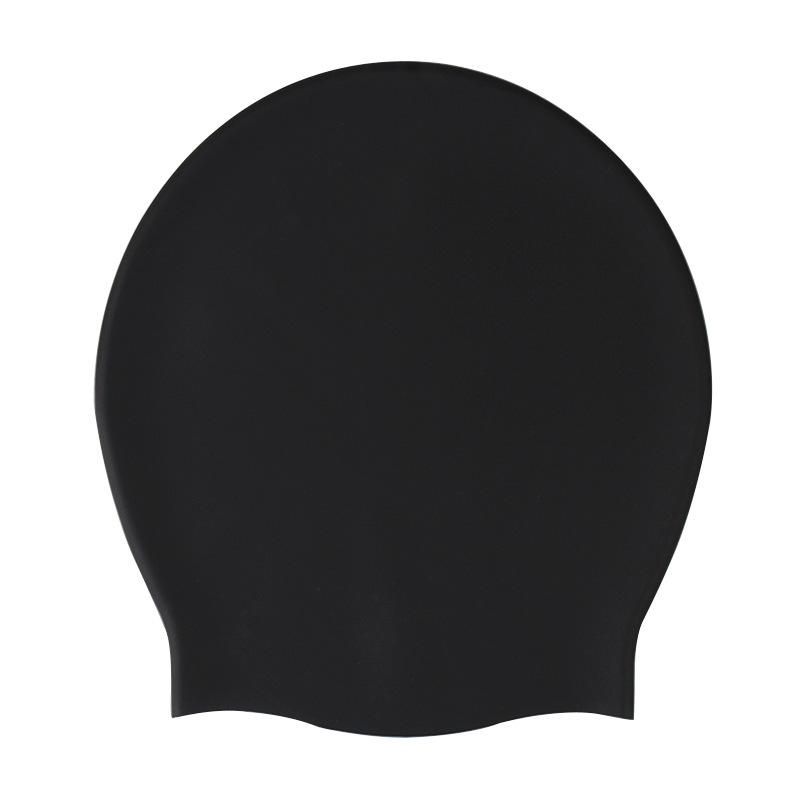 Silicone swim cap Large long hair dreadlocks head cap Blue