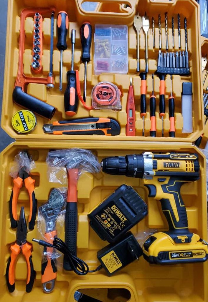 Tools Box Set With Screw Machine